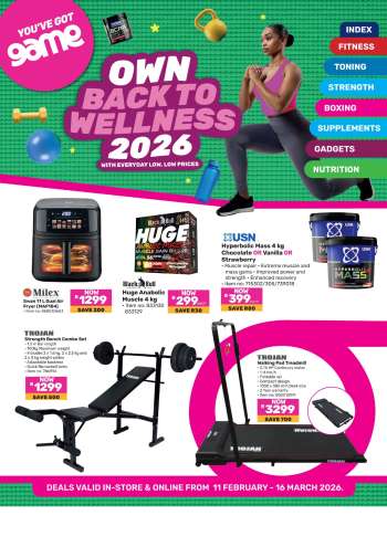 Game catalogue  - 11/02/2026 - 16/03/2026.