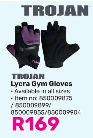 TROJAN Lycra Gym Gloves