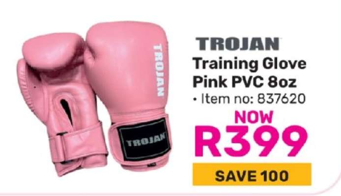 TROJAN Training Glove Pink PVC 8oz