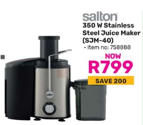 Salton 350 W Stainless Steel Juice Maker (SJM-40)