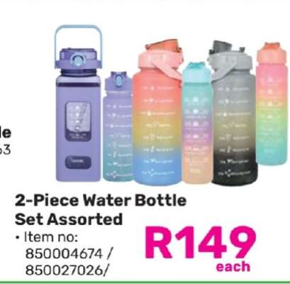 2-Piece Water Bottle Set Assorted