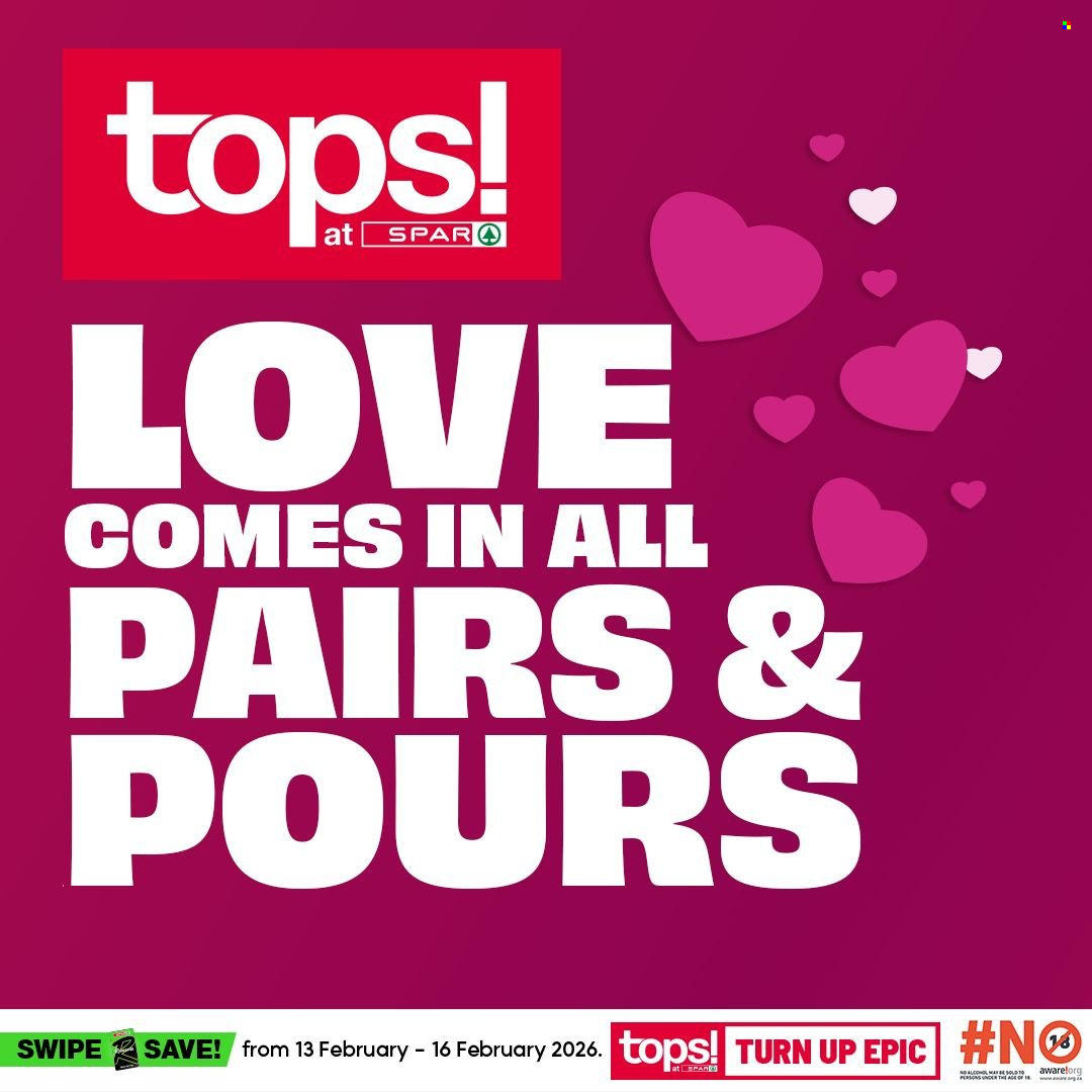 TOPS at SPAR specials - 13/02/2026 - 16/02/2026. Page 1