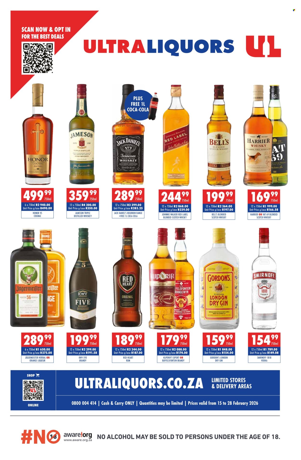 Ultra Liquors specials - 15/02/2026 - 28/02/2026. Page 1