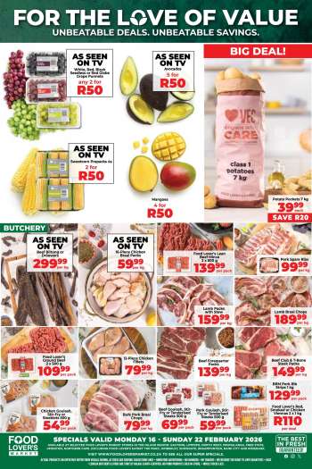 Food Lover's Market catalogue  - 16/02/2026 - 22/02/2026.