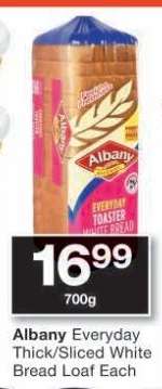 Albany Everyday Thick/Sliced White Bread Loaf
