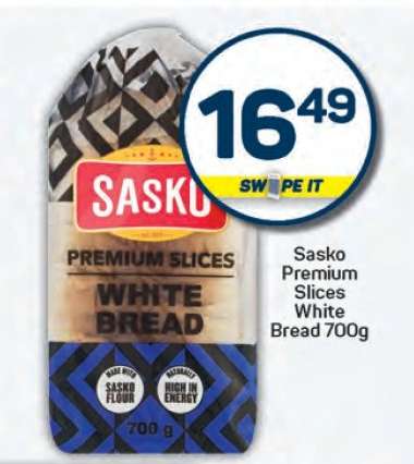 Sasko Premium Slices White Bread 700g