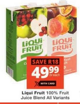 LIQUI FRUIT 100% FRUIT JUICE BLEND all variants