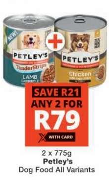 Petley's Dog Food All Variants