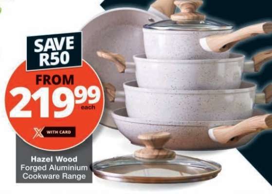 Hazel Wood Forged Aluminium Cookware Range