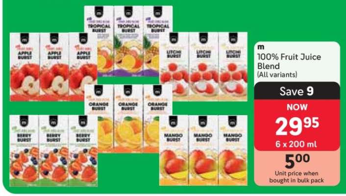 100% Fruit Juice Blend (All variants)
