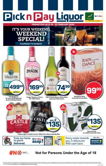 Pick n Pay catalogue  - 19/02/2026 - 22/02/2026.