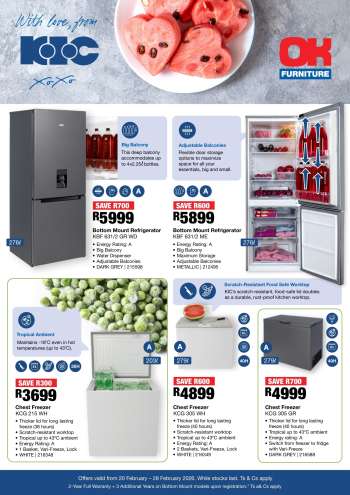 OK Furniture catalogue  - 20/02/2026 - 28/02/2026.