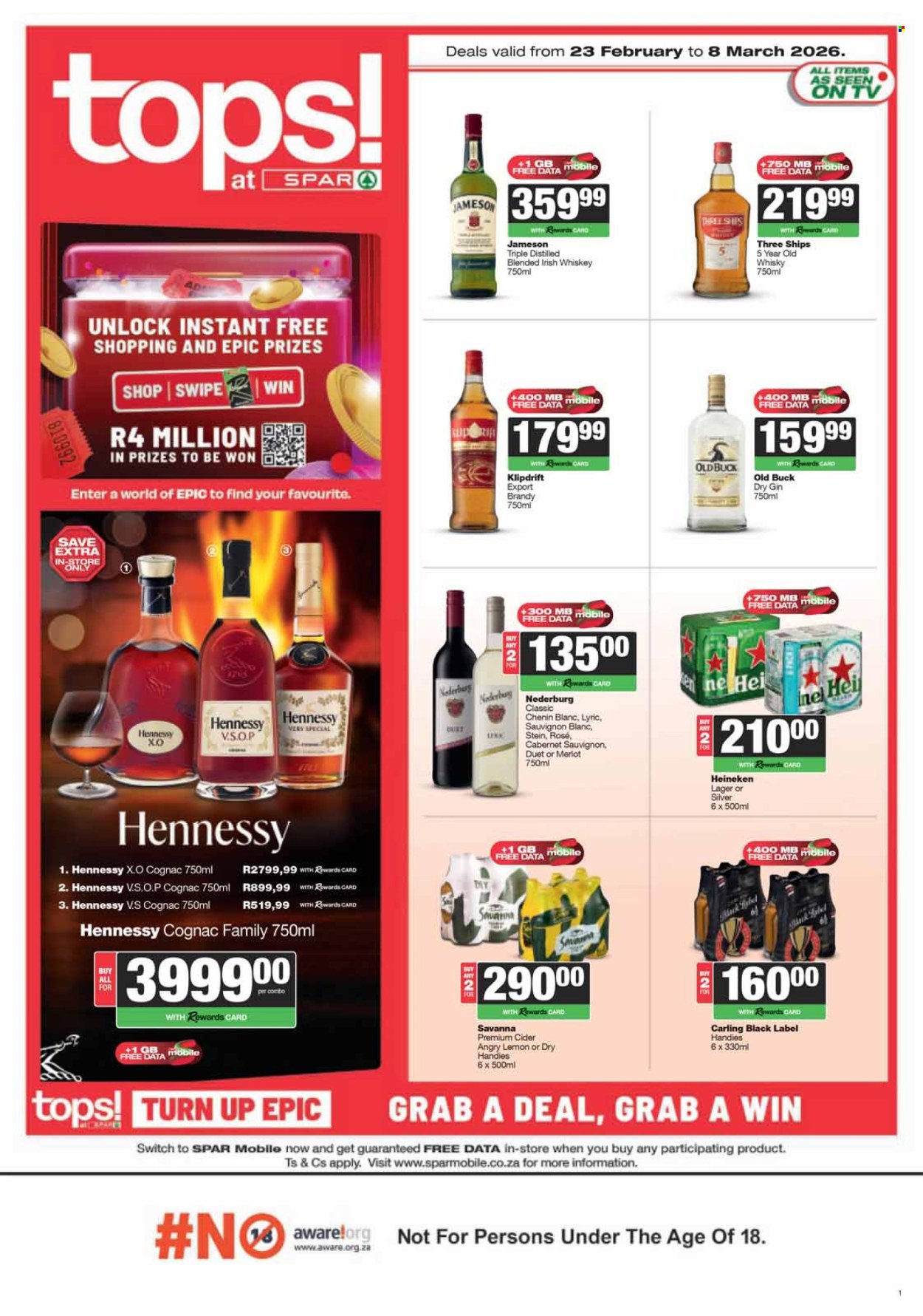 TOPS at SPAR specials - 23/02/2026 - 08/03/2026. Page 1