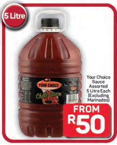 Your Choice Sauce Assorted