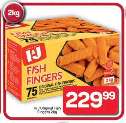 I&J Original Fish Fingers 2kg