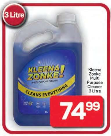 Kleena Zonke Multi Purpose Cleaner 3 Litre