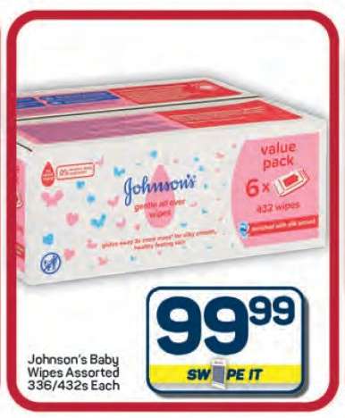 Johnson's Baby Wipes Assorted