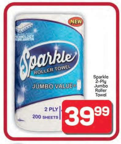 Sparkle 2-Ply Jumbo Roller Towel