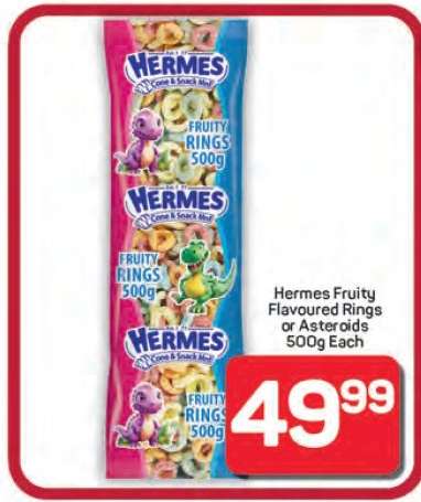 Hermes Fruity Flavoured Rings or Asteroids