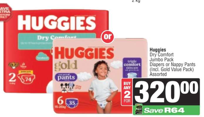 Huggies Dry Comfort Jumbo Pack