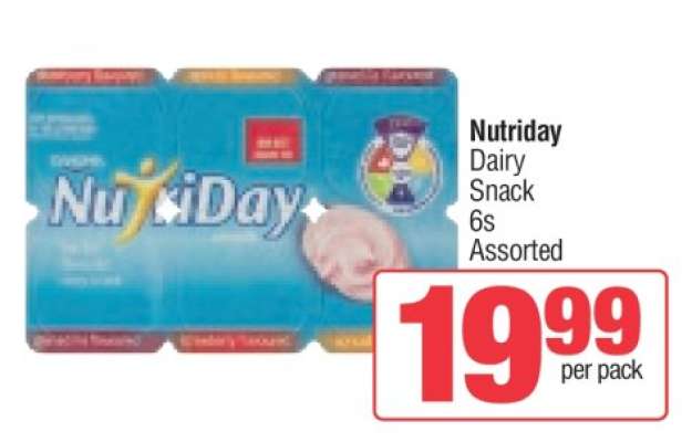 Nutriday Dairy Snack 6s Assorted
