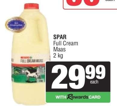 SPAR Full Cream Maas