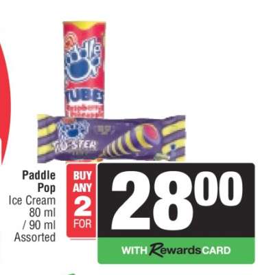 Paddle Pop Ice Cream
