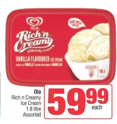 OLA Rich 'n Creamy Ice Cream