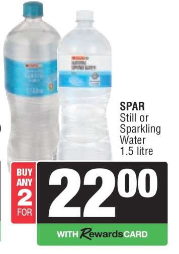 SPAR Still or Sparkling Water