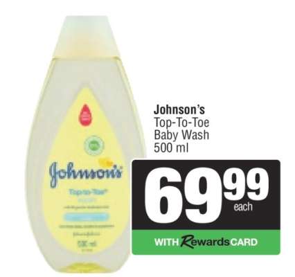 Johnson's Top-To-Toe Baby Wash 500 ml