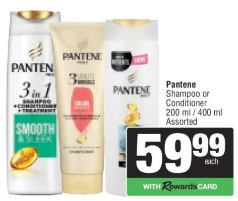 Pantene Shampoo or Conditioner