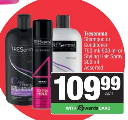 Tresemme Shampoo or Conditioner or Styling Hair Spray