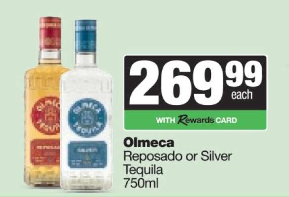 OLMECA Reposado or Silver Tequila