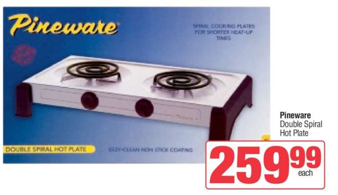 Pineware Double Spiral Hot Plate