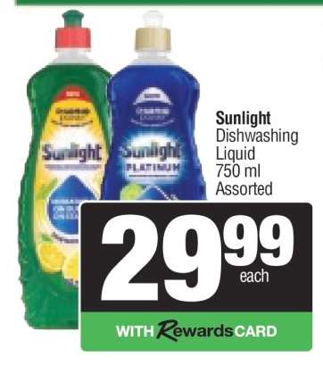 Sunlight Dishwashing Liquid