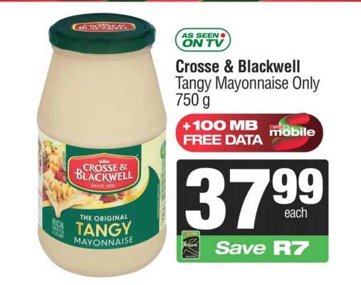 CROSSE & BLACKWELL TANGY MAYONNAISE