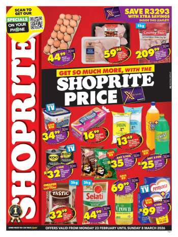 Shoprite catalogue  - 23/02/2026 - 08/03/2026.
