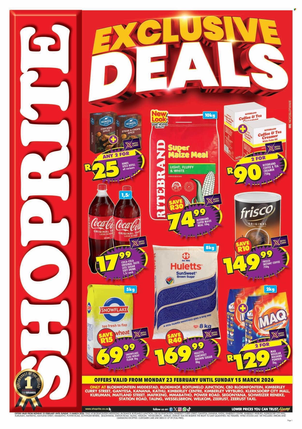 Shoprite specials - 23/02/2026 - 15/03/2026. Page 1