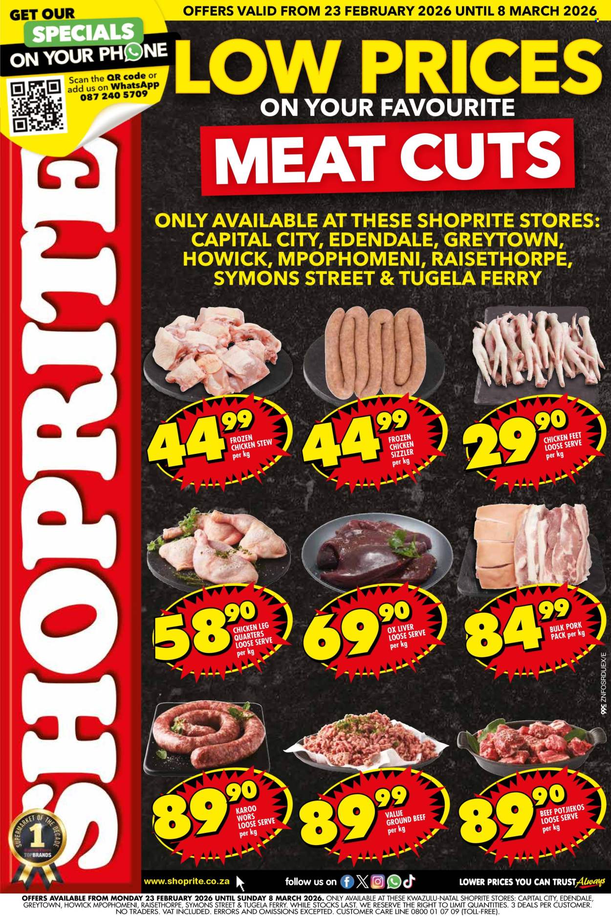 Shoprite specials - 23/02/2026 - 08/03/2026. Page 1