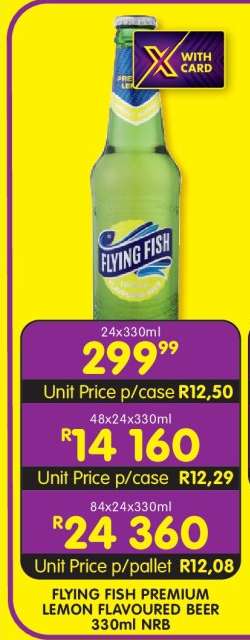 FLYING FISH PREMIUM LEMON FLAVOURED BEER 330ml NRB