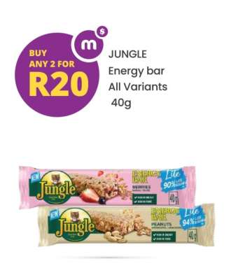 JUNGLE Energy bar All Variants 40g