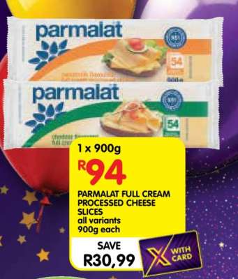 PARMALAT Full Cream Processed Cheese Slices