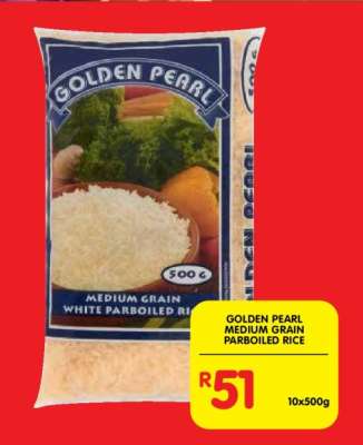 GOLDEN PEARL MEDIUM GRAIN PARBOILED RICE