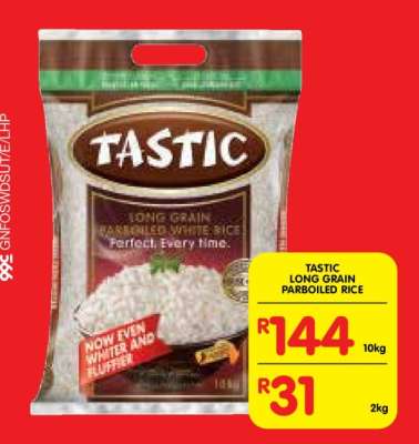 Tastic Long Grain Parboiled Rice