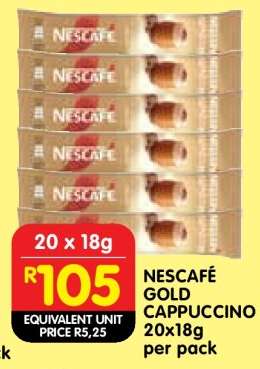 NESCAFÉ GOLD CAPPUCCINO 20x18g