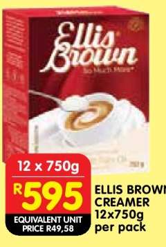 ELLIS BROWN CREAMER 12x750g per pack