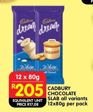 CADBURY CHOCOLATE SLAB all variants