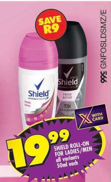 Shield Roll-On for Ladies/Men