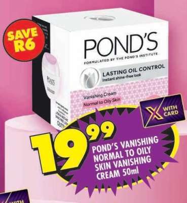 POND'S VANISHING NORMAL TO OILY SKIN VANISHING CREAM 50ml