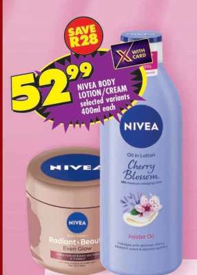 NIVEA BODY LOTION/CREAM